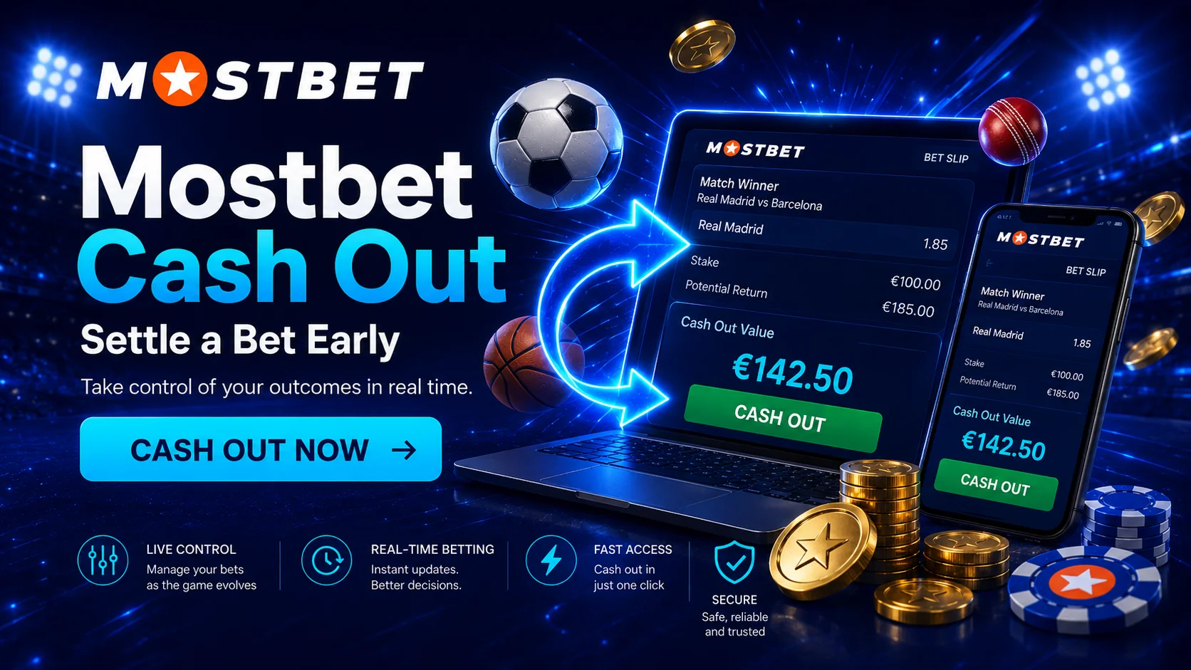Mostbet cash out: settle a bet early — Mostbet