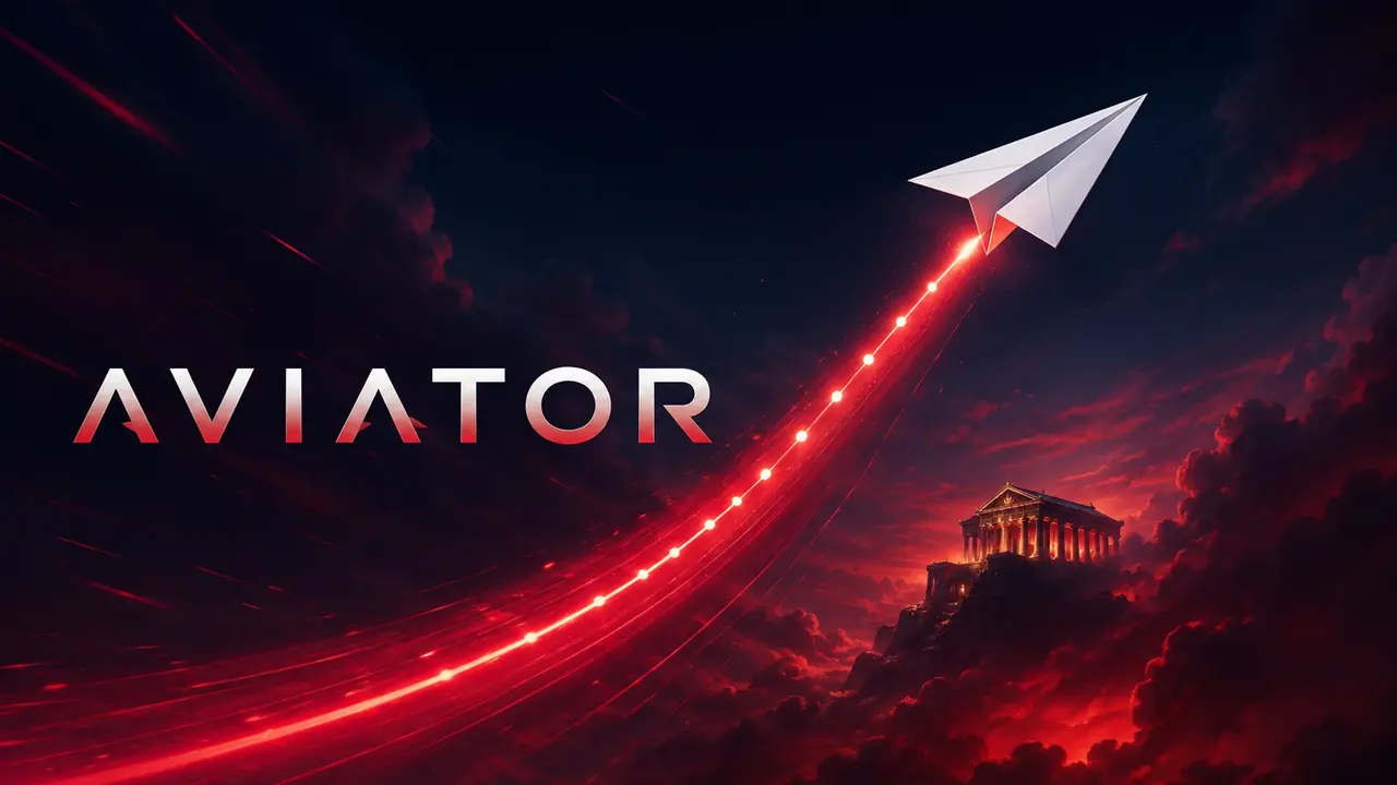 Aviator at Mostbet — a red plane climbing with a rising multiplier on a dark screen